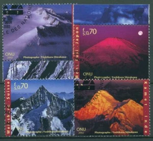 ONU Ginebra 2002 año de las montañas fotografías de montaña selladas 440/43 - Imagen 1 de 1