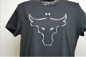 Under Armour Project Rock Brahma Bull Damen-T-Shirt schwarz 1352094 - Bild 1 von 4