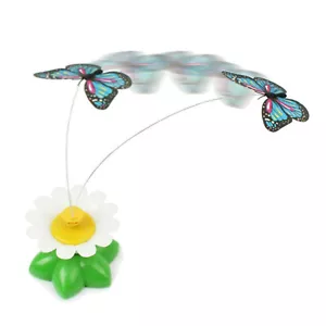 Fun Pet Electric Rotating Butterfly Toy For Cat Training Interactive Toys S - Picture 1 of 9