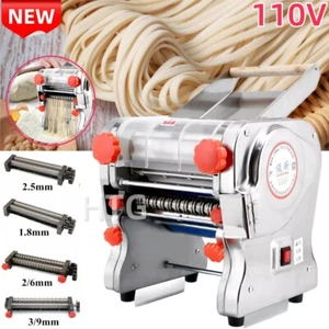 110V Electric Noodle Machine Dumpling Skin Pasta Press Maker Commercial Home US - Picture 1 of 22