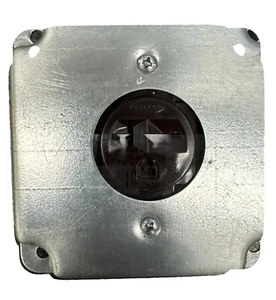 Hubbell braun Einzelsteckdose Buchse 6-20R 20A 250V HBL5461 mit RS-Abdeckung 4 Quadratisch - Bild 1 von 5