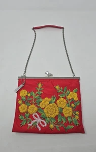 Vintage Francesco Biasia Floral Beaded Geldbörse - Bild 1 von 20
