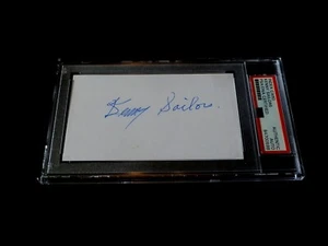 Kenny Sailors Autographed 3x5 Index Card Future HOF Warriors NBA AUTO PSA/DNA - Picture 1 of 2