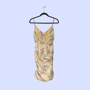 Zulu & Zephyr 8/XS Women's Pastel Mini Dress – Floral Print Ruched Limited - Picture 1 of 6