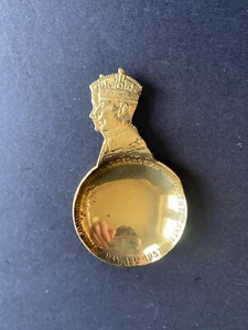Vintage 1937 Brass Spoon  King Goerge Coronation - Bild 1 von 5