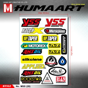Racing Sponsor Sticker Sheet Vinyl R/C Model Car Boat Truck Decal Self Adhesive - Bild 1 von 6