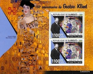 A7483 - DJIBOUTI - ERROR MISPERF Stamp Sheet - 2022 - ART Gustav Klimt - Picture 1 of 1