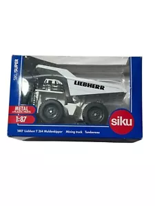 LIEBHERR T 264 MINING TRUCK WHITE 1/87 (HO) DIECAST MODEL BY SIKU 1807 - Picture 1 of 5
