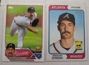 Spencer Strider 2023 Topps Series 2 & Heritage Rookie Cup Atlanta Braves 2 Cards - Bild 1 von 4