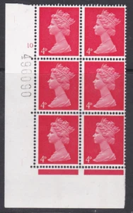 Pre-decimal Machin 4d Vermilion PVA CB Head A Perf A Cylinder 10 No dot - MNH - Picture 1 of 1