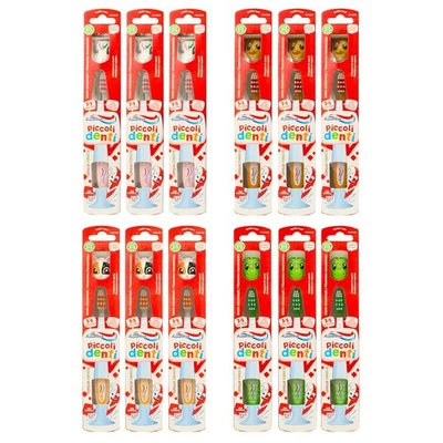 12pz Spazzolino bambini Aquafresh Piccoli Denti 3-5 anni personaggi assortiti - Immagine 1 di 4