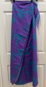 Vintage Hawaii Sarong lila Wickelrock frecher Sarono hergestellt in Hawaii Einheitsgröße - Bild 1 von 16