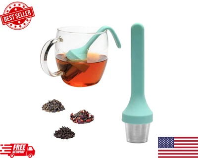 Infusor de té Fenshine, filtro de taza de té de malla extra fina mango de silicona inoxidable... Foto 1 de 4