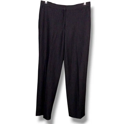 Size 10 Ruby Rd Dark Blue Grey Dress Pants Slacks Trousers Stretch Pleated - Image 1 of 4