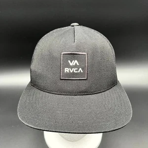 RVCA VA All The Way Truckermütze Herren schwarz verstellbar Druckknopflasche Netzrücken mittlere Passform - Bild 1 von 16