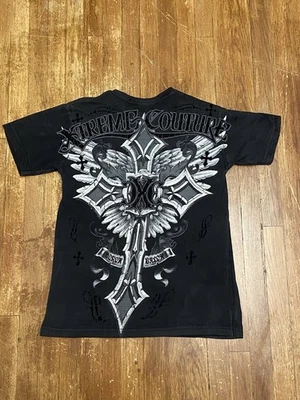 Camiseta De Colección Y2K Xtreme Couture Grunge Gótica Doble Cara Gráfica Adulto Pequeña Foto 1 de 4