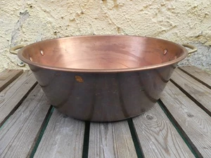 Patisserie Topf aus Kupfer Marmeladentopf Kupfertopf rund 35,5 cm Frankreich - Bild 1 von 9