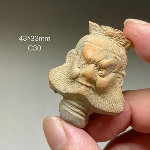 C30  ANCIENT Chinese moulded figurine"Zhong kui"of Song dynasty. 宋代磨喝乐 钟馗 - Picture 1 of 8