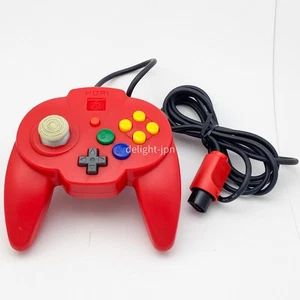 HORI PAD MINI 64 CONTROLLER RED Nintendo 64 N64 MADE IN JAPAN TESTED WORKED - Picture 1 of 7