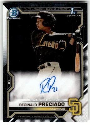 2021 Bowman Chrome Reginald Preciado #CPA-RPR Auto - Image 1 of 2