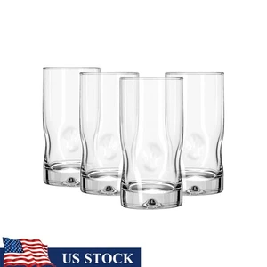 Juego de 4 vasos apilables soplados a mano Lyra Glass bebidas nuevo - Imagen 1 de 8