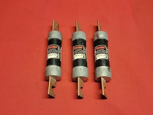 Bussmann Fusetron FRN-R 100 Time Delay Fuses 3 Qty - Picture 1 of 4