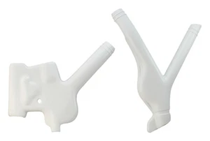 Coppia plastiche protezioni telaio Ufo Honda Xr 600 1990 - 2000 colore bianco - Foto 1 di 1