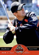 2013 New Britain Rock Cats Grandstand #2 Chad Allen Hitting Coach Baseball Card