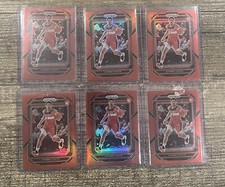 2022-23 (6) Panini Prizm #231 Johnny Davis Red Prizm RC /299 Wizards Rookie