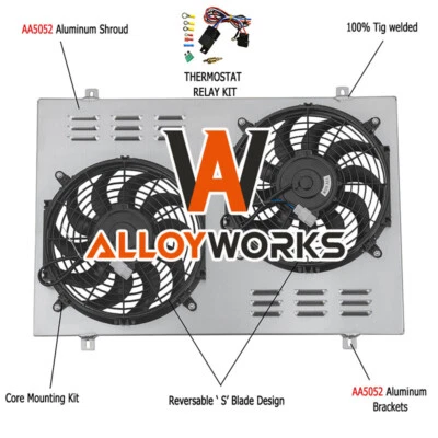 Aluminum Shroud Fan Thermostat For 1985-97 Ford F150 F250 F350 4.9L L6 Bronco - Image 1 of 4