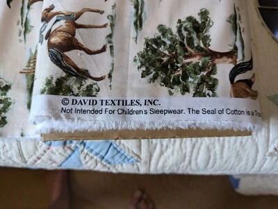 Estupenda tela de algodón para confeccionar ropa ecuestre. Foto 1 de 3