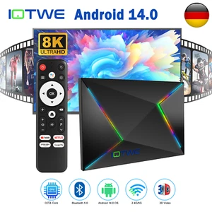 2025 NEW Smart TV BOX Android14 64GB 32GB 2.4G/5G WIFI6 Media Player Octa Core - Picture 1 of 59