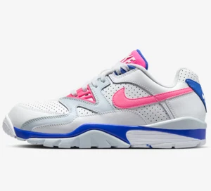 Nike Air Cross Trainer 3 Low Leather White PinkBlue Running Training Sneaker Men - Picture 1 of 9