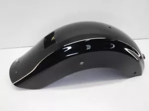 09-16 HARLEY-DAVIDSON OEM REAR FENDER FLH TOURING BLACK - Picture 1 of 12