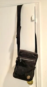RARE Model Vintage Kipling Black Private Transport Crossbody Bag #0103 SA - Picture 1 of 16