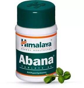 Himalaya Abana 60 Tablets Pack Herbal Cholesterol Levels Reduce Controls Tabs