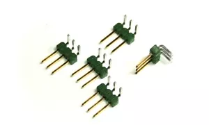 Male Straight Header Strip PCB 3 Pins 1 Row 2.54mm Pin Connector (10 pieces) - Picture 1 of 3