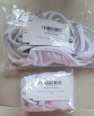 Conjunto de bikini vintage Wicked Weasel 323 parte superior 251 parte inferior mediana nuevo con etiquetas blanco anterior a 2019 Foto 1 de 3