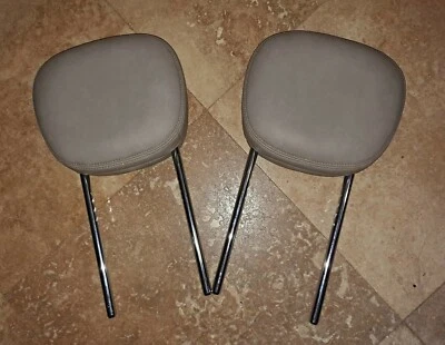 c 2014-2017 Fiat 500L Front Leather Head Rest Set of 2 Tan Beige 2015 2016 - Image 1 of 4