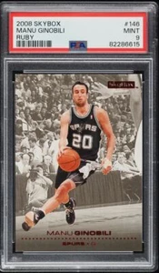 2008-09 SKYBOX RUBY MANU GINOBILI /50 #146 PSA 9 MINT - Picture 1 of 2