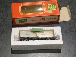 1 x TT SCALE 1:120 TWIN CONTAINER DDR CONT WAGON BOXED BERLINER BAHNEN BTTB - Picture 1 of 9