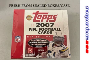 2007 Topps Football HTA Hobby Jumbo BOX Look4 Manning Brady Montana Marino AUTO - Picture 1 of 9