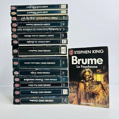 15x Vintage French Horror Paperbacks – Stephen King + Others Lot Bundle - Image 1 of 4