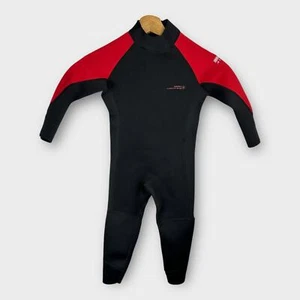 Dark Lightning size Small Super Stretchy Neoprene Kids WetSuit Black Red - Picture 1 of 8
