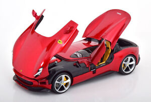 16909RM 2019 Ferrari Monza SP1 Red Metallic 1:18 Model Premium