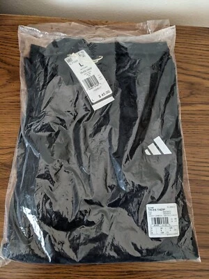 Pullover grande Adidas Train Essentials negro con cremallera de cuarto para hombre Foto 1 de 4