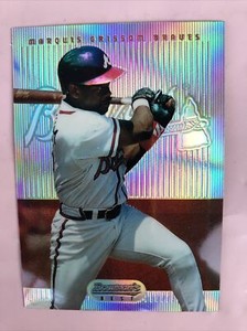 1995 Bowman's Best Refractor #R68 Marquis Grissom Atlanta Braves