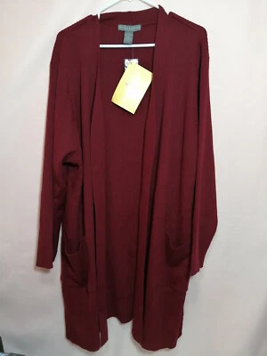 Cardigã feminino JESSICA HOLBROOK Easycare frente aberta - Tamanho: 3X - Imagem 1 de 4