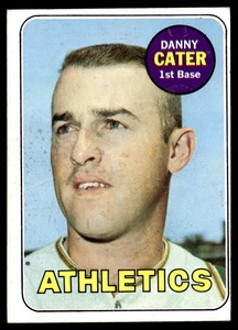 1969 Topps #44 Danny Cater  VG-EX-B112R1