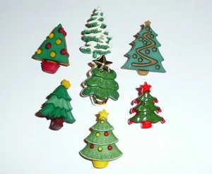 Árboles de Navidad Decoraciones Realistas Caña Botones 1" Árboles de Navidad Asstd (7) - Imagen 1 de 8